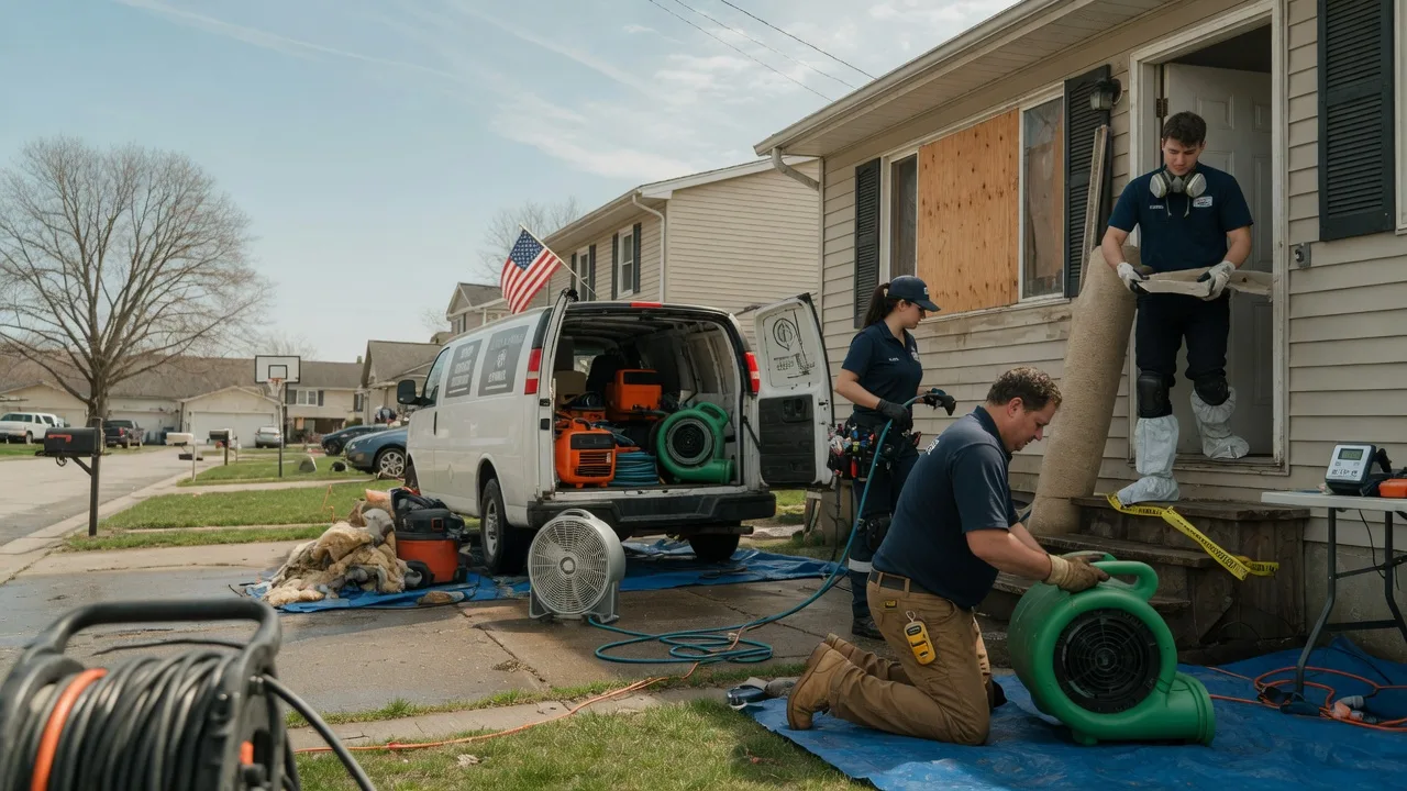 Water Damage Restoration in Bellevue, OH near me